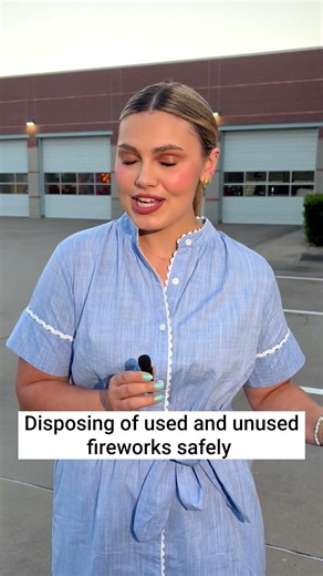 Disposing of used and unused fireworks safely