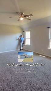 The Primary Suite Bedroom at 129 Romaine Picard Drive is truly...