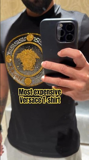 Most expensive Versace T-shirt in the world !! Diamonds 💎