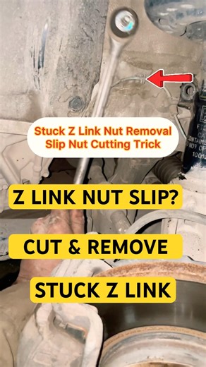 How to Open Z Link Slip Nut | Seized Stabilizer Link Cutting Method #stocksprings #technicalproblems