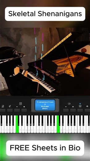 Skeletal Shenanigans | Roblox Piano 🔥 #piano #pianoshorts #roblox #shorts #shortvideo
