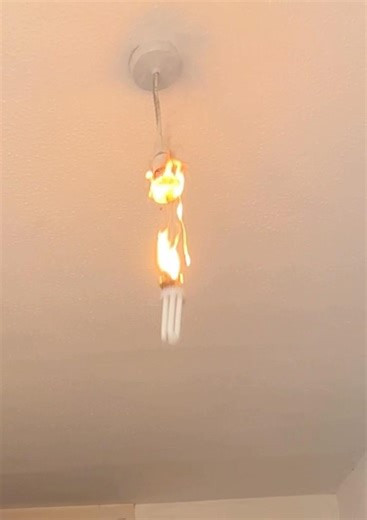 Compact Fluorescent Lights burns off! (CFL)