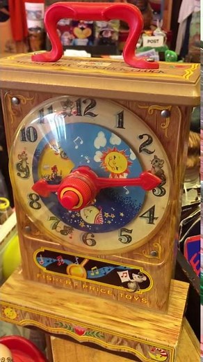 Fisher price music box tick tock clock