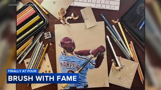 Artist turns Philly sports moments into viral works of art
