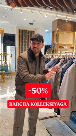 𝐄𝐱𝐜𝐥𝐮𝐬𝐢𝐯𝐞 𝐤𝐢𝐲𝐢𝐦𝐥𝐚𝐫 𝐛𝐮𝐭𝐢𝐤𝐢 on Instagram: "Premiumbrand chegirmalarni e’lon qiladi. Faqat hafta oxirigacha — barcha mahsulotlarga -50% chegirma, istisnosiz. Eksklyuziv kiyimlar, limitlangan kolleksiyalar, mukammal uslub — endi maxsus bayram narxlarda. Sizni butikimizga taklif qilamiz. Mahsulotlar soni cheklangan. Boshlanishi — bugundan 21chi dekabr gacha. Eng yaxshisini tanlashga shoshiling. BARCHA FILIALLARDA Bizni qayerdan topasiz? 🔸 Toshkent | Beruniy shoh ko’chasi, «Afs