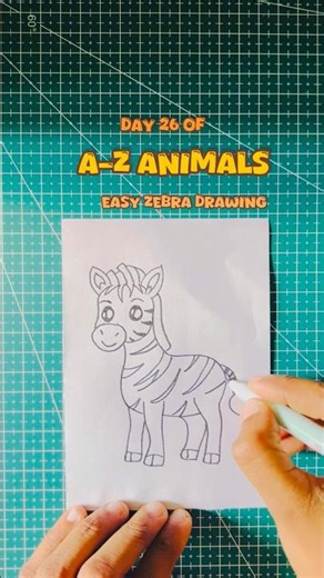 🦓 How to Draw A Zebra | Drawing & Coloring Easy Zebra for Kids Easy zebra Drawing Step by Step