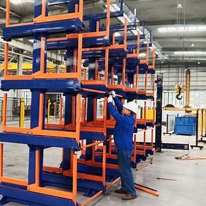 [Hot Item] Heavy Duty Double Telescopic Cantilever Rack Industrial Pipe & Bar Storage Solution