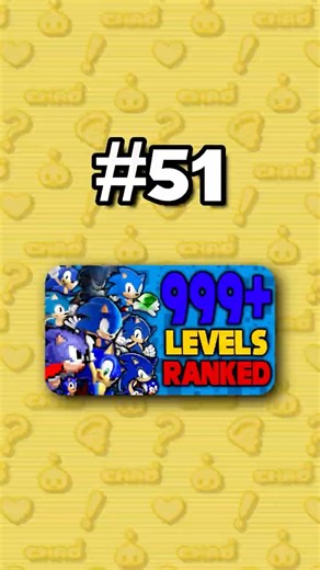Number 51 - Ranking ALL 999+ Sonic Levels from Worst to Best #sonicthehedgehog