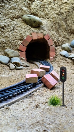 420K views · 1.7K reactions | Bricks Block the Track! | Tunnel Collapse Stops Train #RealisticDiorama #ModelTrainScene #TunnelCollapse #TrainTrackObstruction #MiniatureRailway #DioramaRailway | Dilip Nath Blog | Facebook