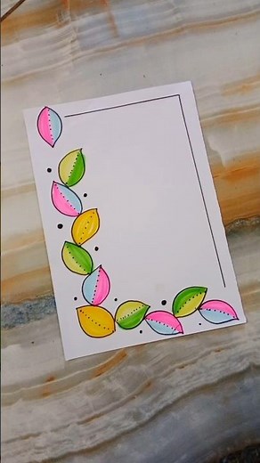 6 borderdesigns for project #schoolprojectideas #easyborderdrawing #frontpagedesign #shortsfeed