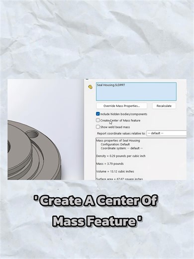 “ชิ้นงานจะล้ม หรือจะเป๊ะ? คำตอบอยู่ที่ Center of Gravity ⚖️ รู้ตำแหน่ง COG ก่อน = ออกแบบแม่นกว่าใน SOLIDWORKS!” #SolidWorksTips #COG #EngineeringTok #CADThailand #SolidWorksTips #วิศวกรรม #EngineerLife #CADTips #วิศวกร #EngineeringTok #CADBasics #MetroSOLIDWORKS #วิศวกรต้องรู้ #สายออกแบบต้องรู้ #EngineerTools #SOLIDWORKSTutorial #EngineeringDesign #SOLIDWORKS2026 #SolidWorksThailand #สอนSolidWorks #เขียนแบบ #fyppppppppppppppppppppppp