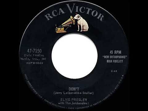 1958 HITS ARCHIVE: Don’t - Elvis Presley (a #1 record)