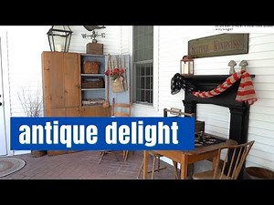 Porch Tour/ANTIQUES/Primitive Home/Summer in New England