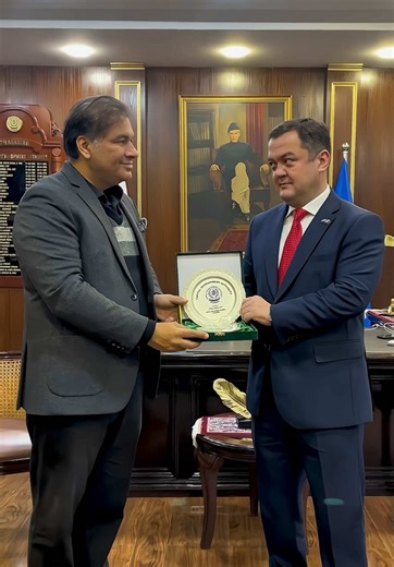 CDA Chairman Muhammad Ali Randhawa Meets Uzbek Ambassador