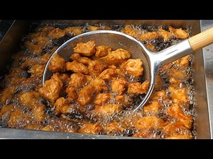 Sweet and Spicy Chicken - Korean street food (Thin Tempura, seasoning with 30 kinds of herbs)