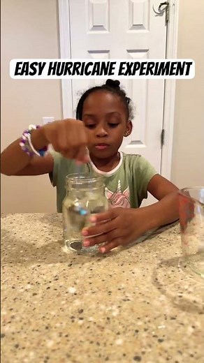 Easy Hurricane Experiment w/5 materials! #science #hurricanes #scienceproject #thelearningpearadise