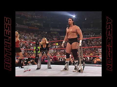 Trish Stratus & Bradshaw vs. Jackie Gayda & Christopher Nowinski | WWE RAW (2002)