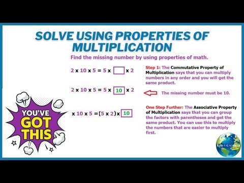 Solve Using Properties Of Multiplication