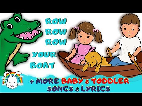 Row Row Row Your Boat Gently Down The Stream | Baby Songs & Nursery Rhymes for Toddlers & Kids