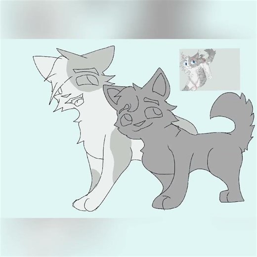 Ivypool and twigpaw speedpaint #warriorcats
