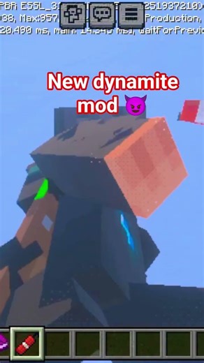 new dynamite mod in Minecraft 🤫😈#minecraft #mod