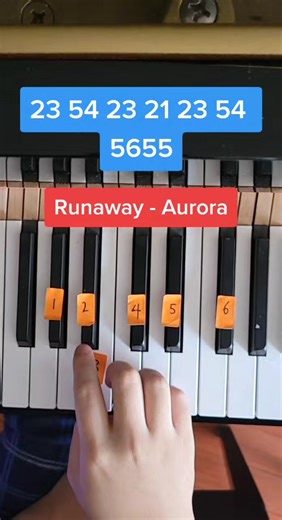 Easy Piano Tutorial for Runaway by Aurora