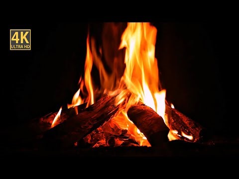 🔥 Cozy Fireplace Night Ambience – Warm Crackling Fire for Sleep, Study & Stress Relief