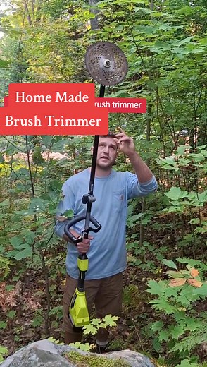 Homemade Brush Trimmer for Easy Yard Work