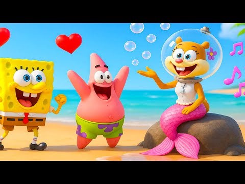 SpongeBob’s Beach Surprise 🏖️✨ | A Fun Ocean Moment | SpongeBob Animation