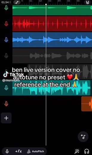 Ben live version cover — no autotune, raw vocals