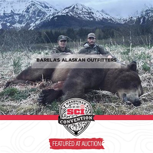 Bid. Win. CONSERVE! 🚨 Bid on the HUNT OF A LIFETIME at #SCINashville! ⭐ Barela's Alaskan Outfitters has generously donated a 12-day Alaska, 1x1 guided Coastal Brown Bear and Mountain Goat hunt for one hunter! FN008 - https://www.onlinehuntingauctions.com/12-day-Alaska-Coastal-Brown-Bear-and-Mountain-Goat-Hunt-for-One-Hunter_i58824770 ⭐ Mayo Oldiri Safaris invites one hunter and one non-hunter for an extraordinary 14-day, 1x1 guided, free-range hunt in Cameroon targeting Bongo, Sitatunga, hog, a