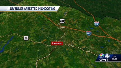 3 juveniles arrested after shooting in Laurens, police say