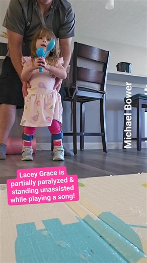 Child with Spina Bifida plays a song! #overcome #persevere #Music | Michael Bower