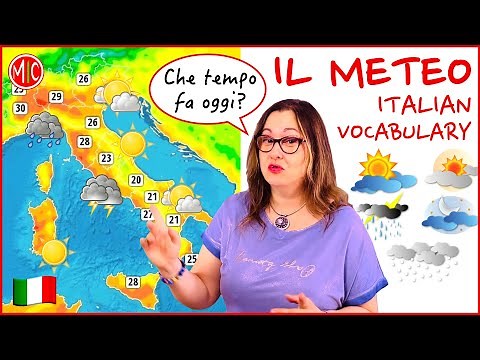 Il meteo - How to talk about the weather in Italian | Learn Italian Vocabulary