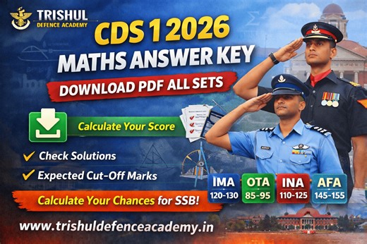CDS 1 2026 Maths Answer Key PDF (All Sets) – Download