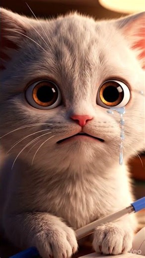 Cat is crying and saying, please complete my assignment