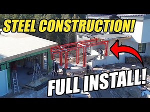 How We Installed These MASSIVE Steel Beams (In ONE DAY)