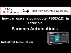 how can use analog module (FBS 2A1D) in Fatek plc