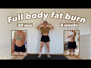 30 MIN Full Body Fat Burn at home 💦 // Lose 4-5KG in 28 Days (Low impact & Effective)
