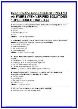 Ccht Practice Test 50 QUESTIONS AND ANSWERS WITH VERIFIED SOLUTIONS 100 CORRECT RATED A 636x882