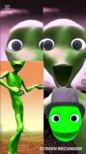Dancing Green Alien Dance