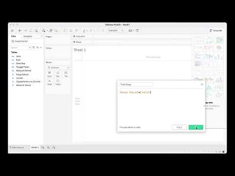 Workaround for Tableau JSON parse error: type mismatch for 2 | Cannot create a calculated field