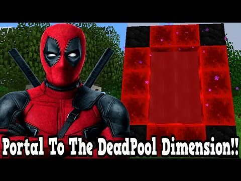 Minecraft How To Make A Portal To The Deadpool Dimension - Deadpool Dimension Showcase!!!