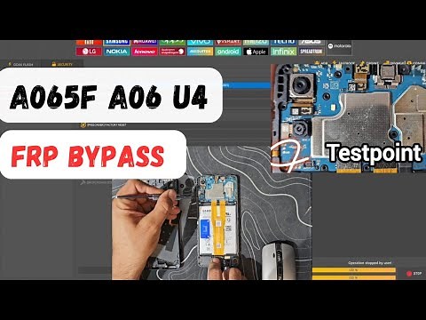 Samsung A06 A065F U4 testpoint frp bypass /unlock tools