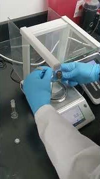 Proper use of a laboratory balance