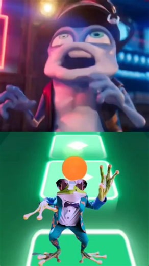 Crazy Frog in tiles hop 😅 #tilesgop #coffindance #tiles #funny #tileshop #cartoon #gameplay