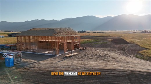 Rolling into a new week on this barndominium project — and we’re excited to keep the progress rolling! | Modern Shed Builders