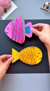 Homemade wool tangle Don’t throw away the waste paper shells at home, make a little fish tangle, and now you have a homemade toy. Teach your children to make it | Art, Crafts and Journals