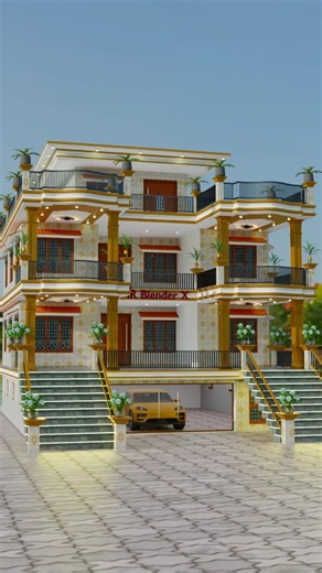 Village House 🏡 Design #elevation #frontelevation #house #housedesign #home #song #hindisong