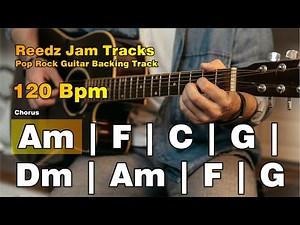 Upbeat Guitar Backing Track in A Minor | Pop Ballad 120 Bpm